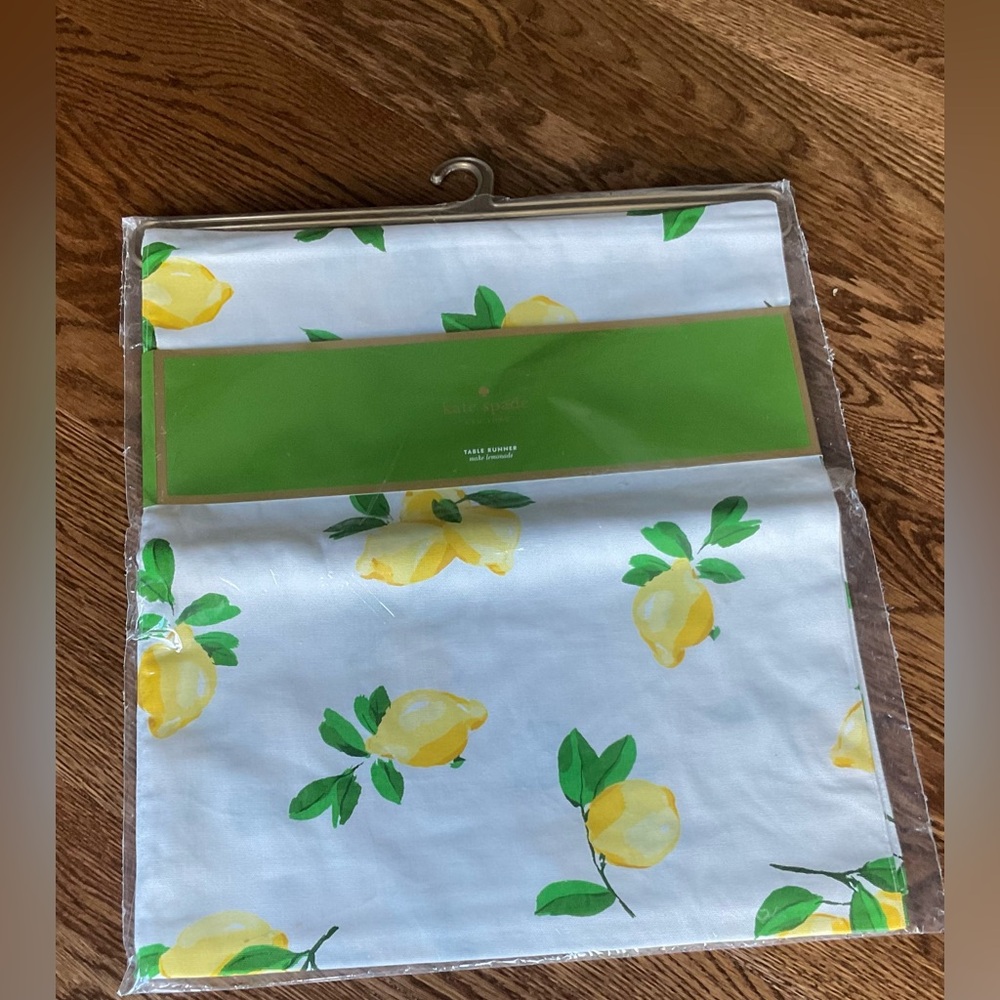 Kate Spade Lemon Print Table Runner